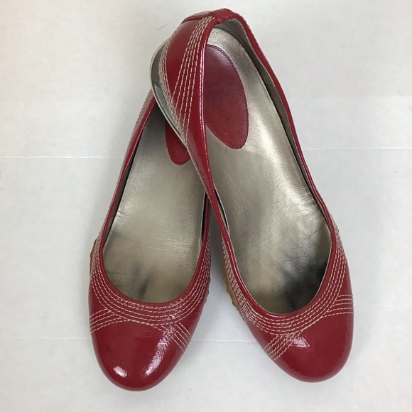 cole haan red flats